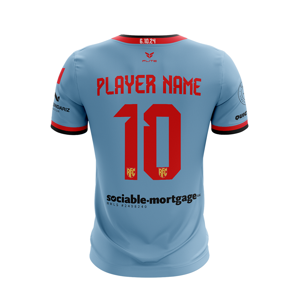 RED FLAMES GAME JERSEY SS (BLUE)