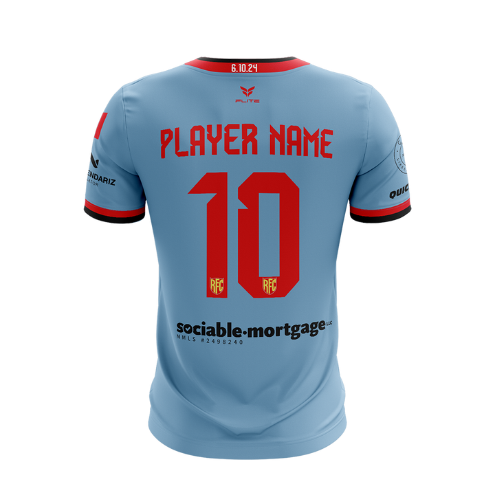 RED FLAMES GAME JERSEY SS (BLUE)