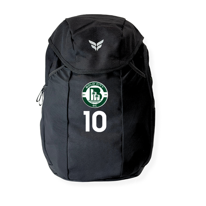 BOLD CITY TEAM BACKPACK WITH PLAYER NUMBER (BLACK)