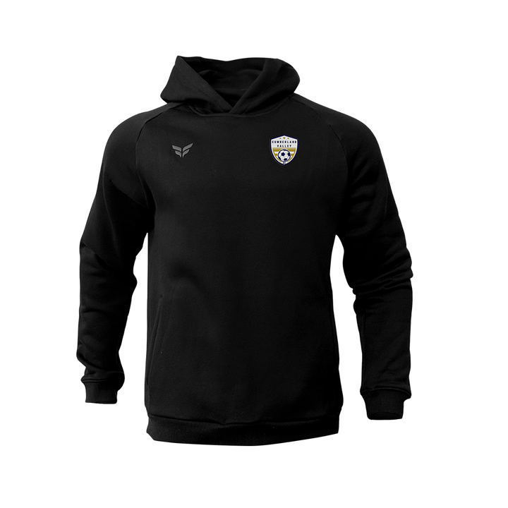 CUMBERLAND VALLEY SC COTTON-BLEND HOODIE (BLACK)