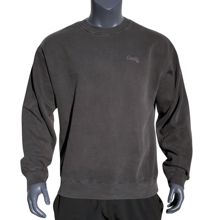 CARDIFF SCRIPT LIFESTYLE CREW (CHARCOAL GREY)