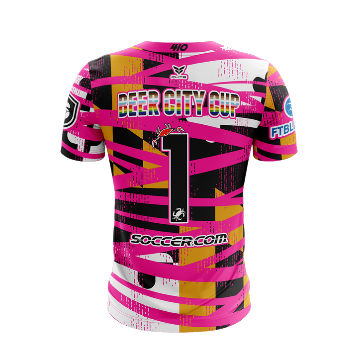 CHARMOUR 410 2026 TST MENS GK JERSEY SS (NEON PINK)