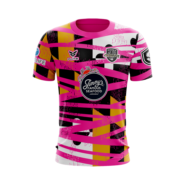 CHARMOUR 410 2026 TST MENS GK JERSEY SS (NEON PINK)
