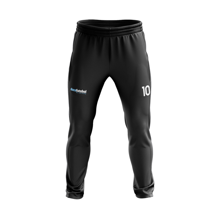 DOCA FUTEBOL WARM-UP PANTS WITH PLAYER NUMBER (BLACK)
