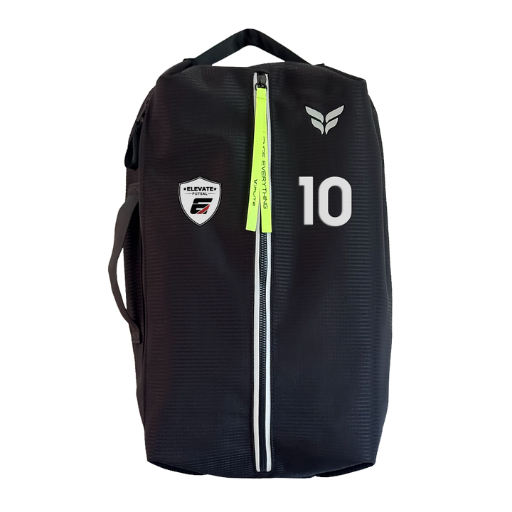 ELEVATE FUTSAL GAME DAY BAG WITH PLAYER NUMBER (BLACK)