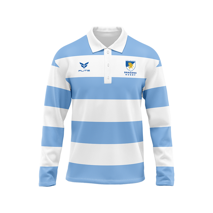 ENCINITAS DRAGONS JERSEY HIGH COLLAR LS (BLUE)