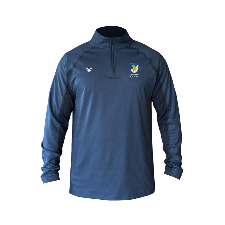 ENCINITAS DRAGONS STEALTH QUARTER-ZIP (IRON BLUE)