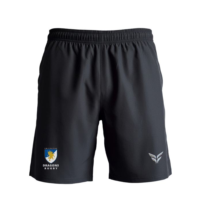 ENCINITAS DRAGONS STEALTH SHORTS WITH POCKETS (BLACK)