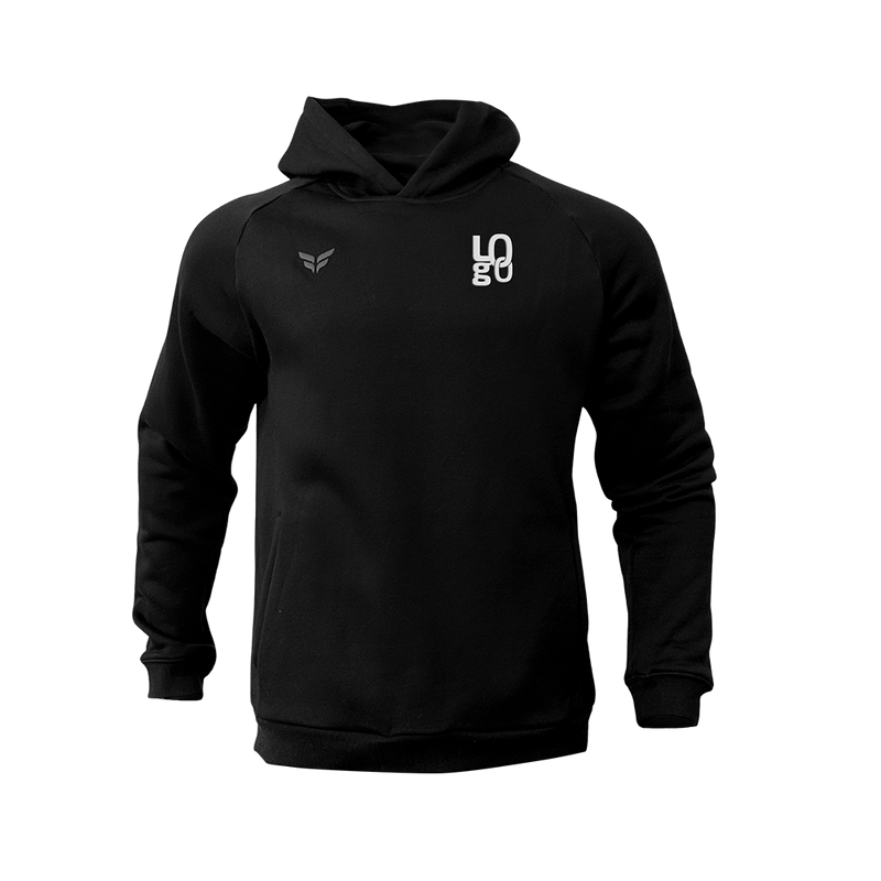 COTTON-BLEND PREMIUM HOODIE X FLITE (BLACK) *