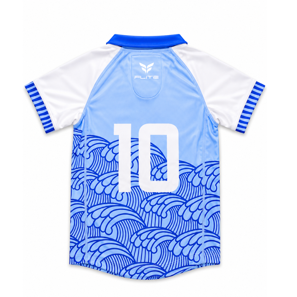 RUGBY V-NECK POLO JERSEY SS X FLITE