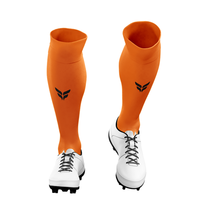 IN10SITY KEEPER SOCKS (NEON ORANGE BLACK WINGS)