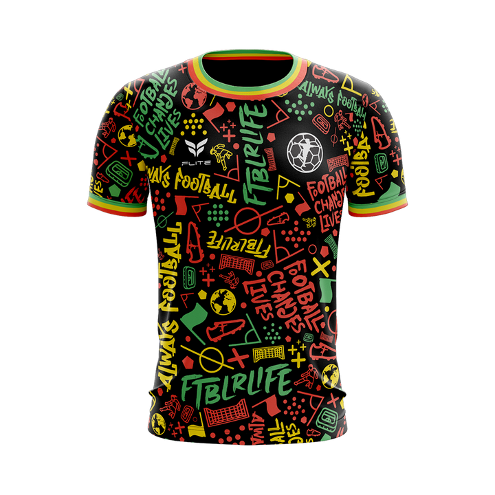 FTBLR LIFE JAMAICA JERSEY SS (RASTA)