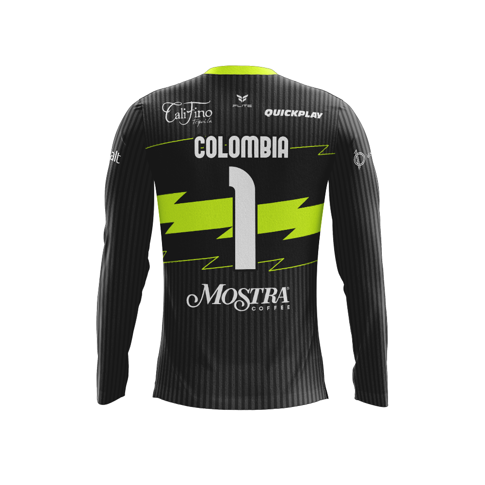 4 NATIONS COLOMBIA GK JERSEY LS (BLACK)