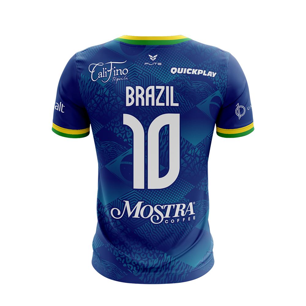 4 NATIONS BRAZIL GAME JERSEY SS (BLUE)