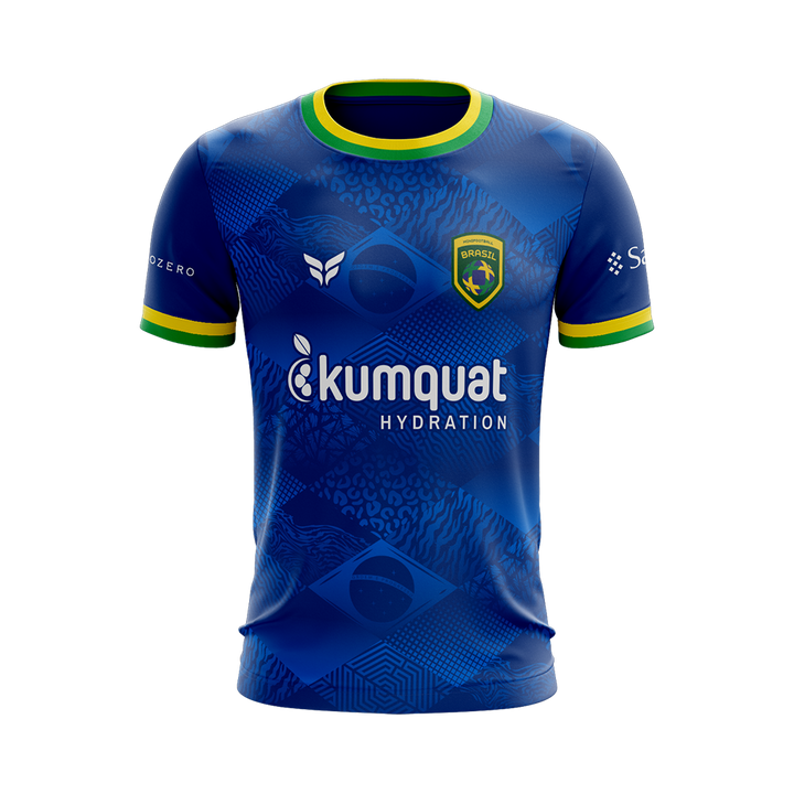 4 NATIONS BRAZIL GAME JERSEY SS (BLUE)