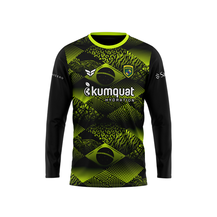 4 NATIONS BRAZIL GK JERSEY LS (BLACK)