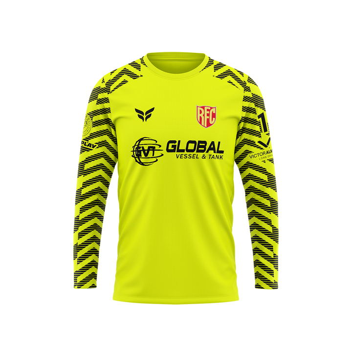 RED FLAMES KEEPER JERSEY LS (YELLOW)