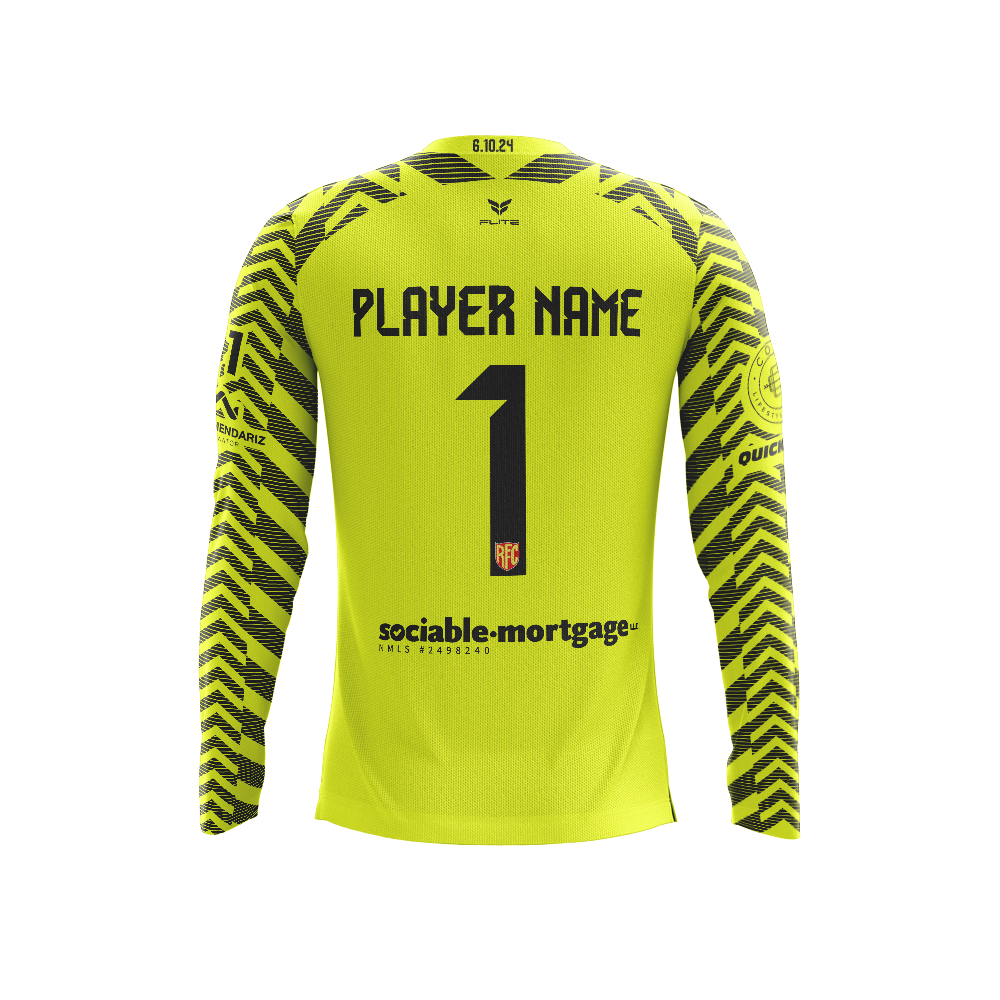 RED FLAMES KEEPER JERSEY LS (YELLOW)