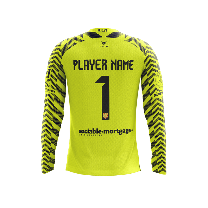 RED FLAMES KEEPER JERSEY LS (YELLOW)