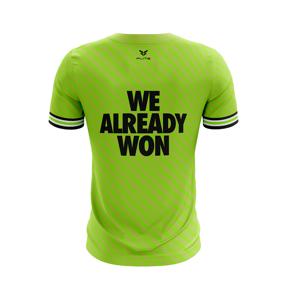 SOCCCER DAVE "WE ALREADY WON" TRAINING TOP SS (NEON)