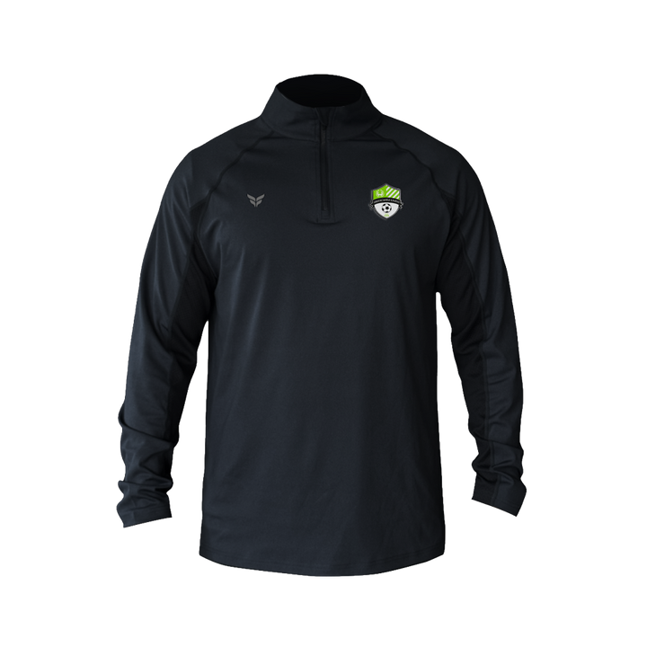 GREENCASTLE UNITED SC STEALTH QUARTER-ZIP (BLACK)