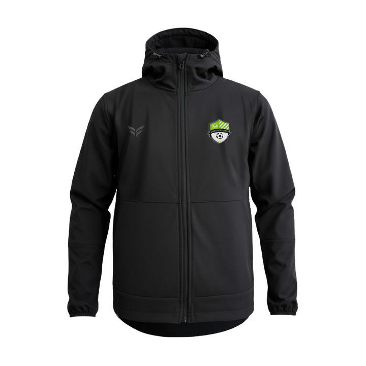 GREENCASTLE UNITED SC STEALTH HOODED JACKET (BLACK)