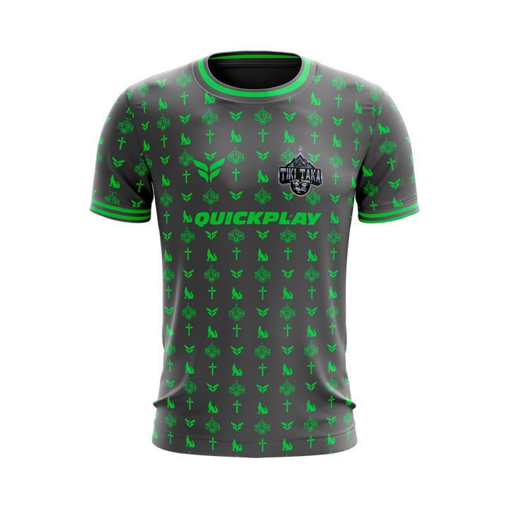 TIKI TAKA TRAINING JERSEY SS (GREY GREEN)