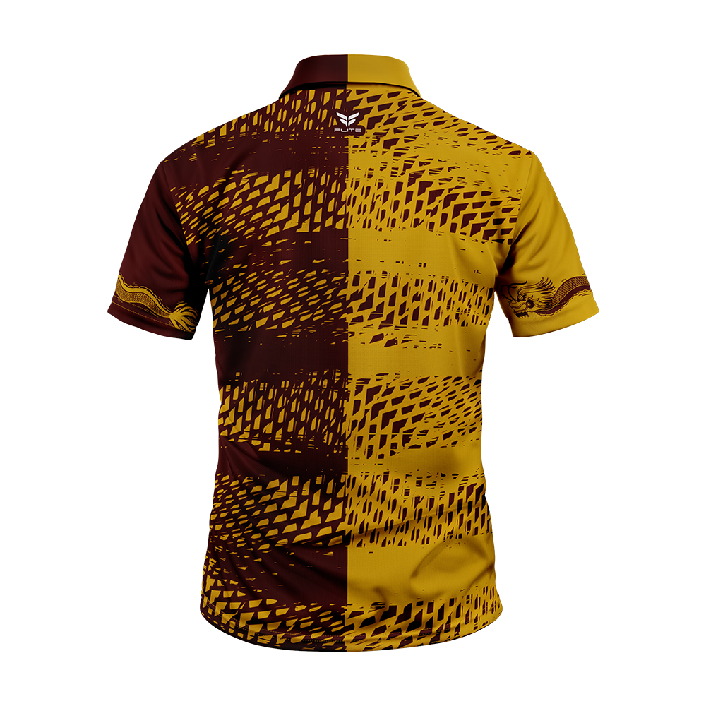 SOLO FC 2026 TST MIXED POLO SHIRT (OXBLOOD)