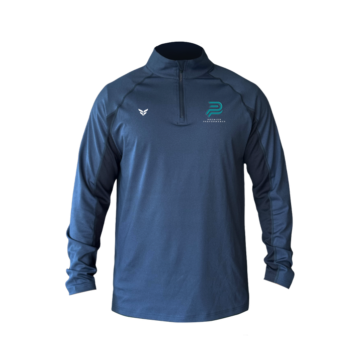 PREMIER PERFORMANCE STEALTH QUARTER-ZIP (IRON BLUE)