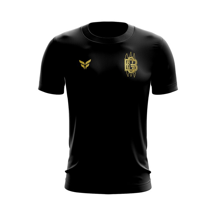 GB3 CREST COTTON-BLEND TSHIRT (BLACK)