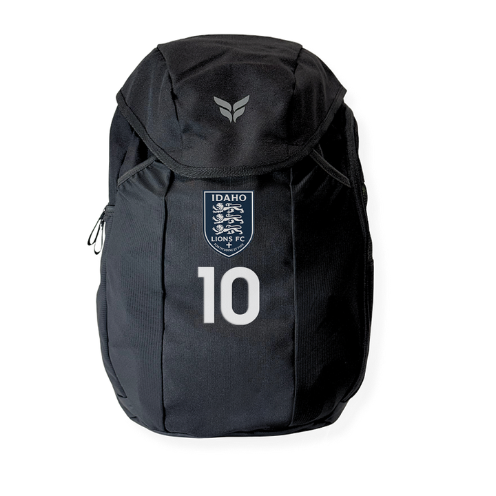 IDAHO LIONS TEAM BACKPACK WITH PLAYER NUMBER (BLACK)