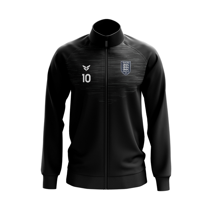 IDAHO LIONS WARM-UP JACKET WITH PLAYER NUMBER (BLACK)
