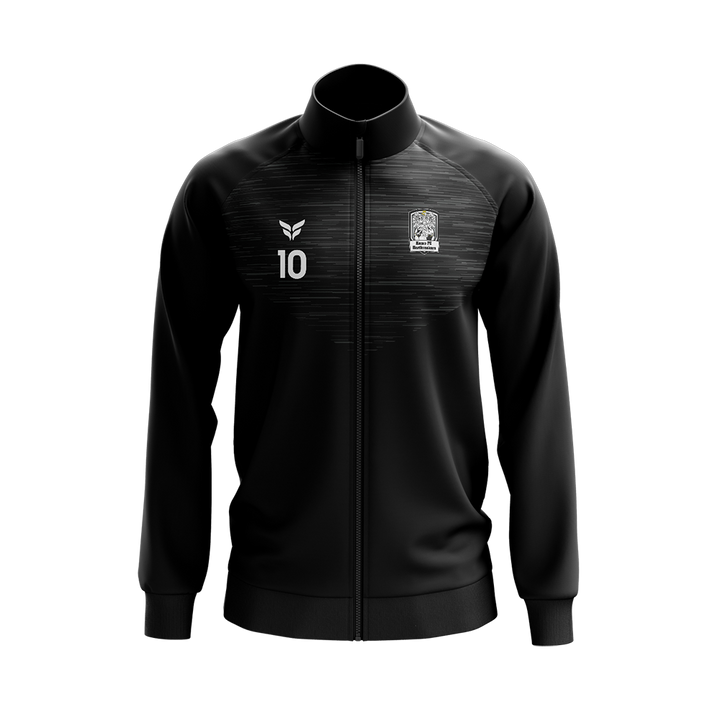 KOMO FC HARTBREAKERS WARM-UP JACKET WITH PLAYER NUMBER (BLACK)