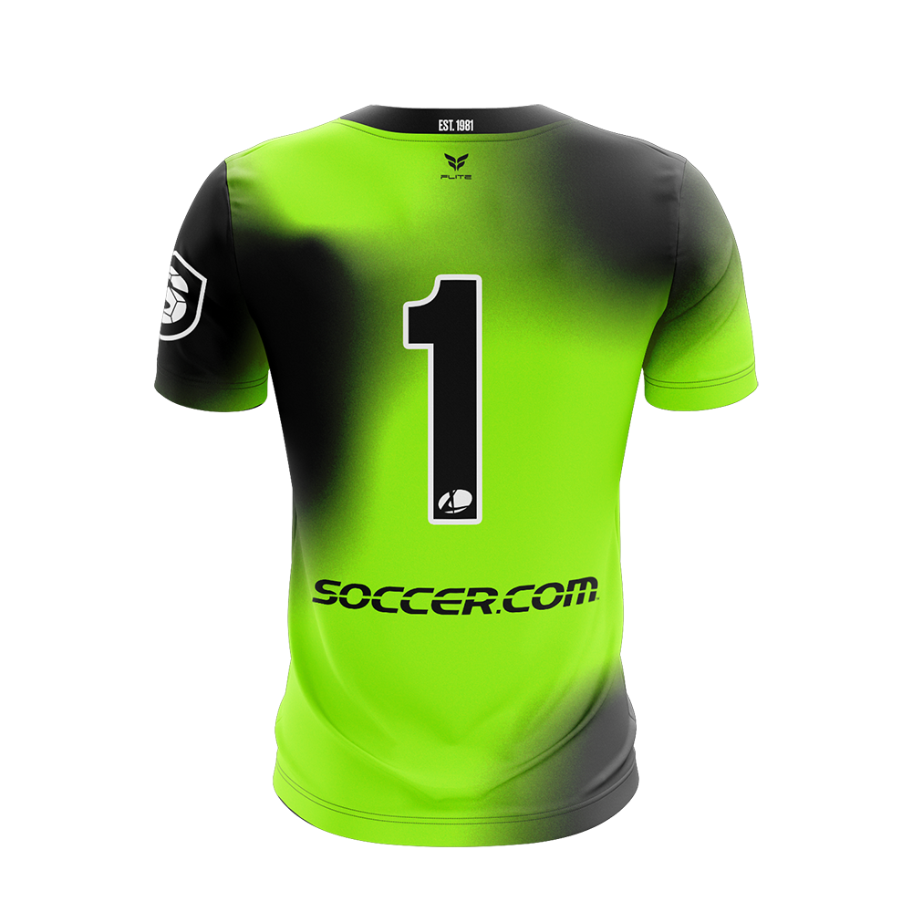 KWIK GOAL FC 2026 TST MENS GK JERSEY SS (NEON GREEN)