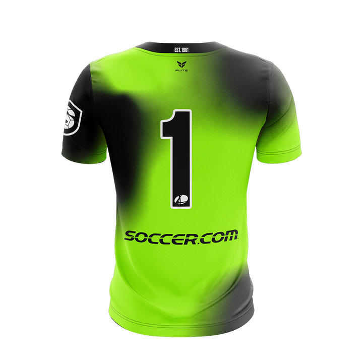 KWIK GOAL FC 2026 TST MENS GK JERSEY SS (NEON GREEN)
