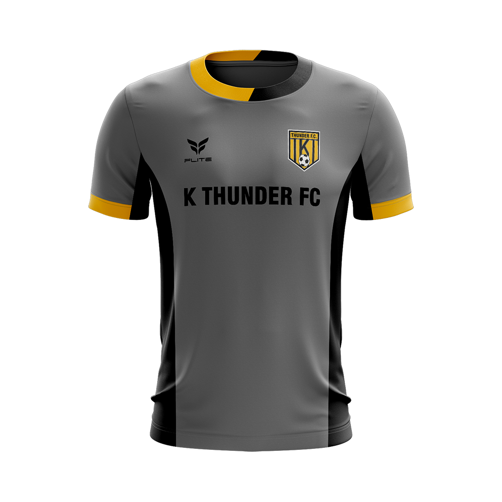 K THUNDER FC COACHES JERSEY SS (GREY)