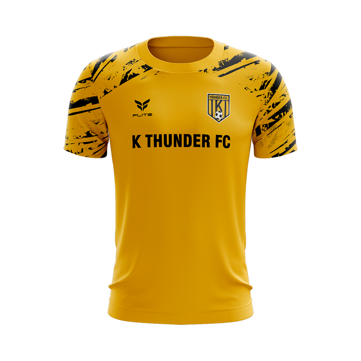 K THUNDER FC GAME JERSEY SS (GOLD)