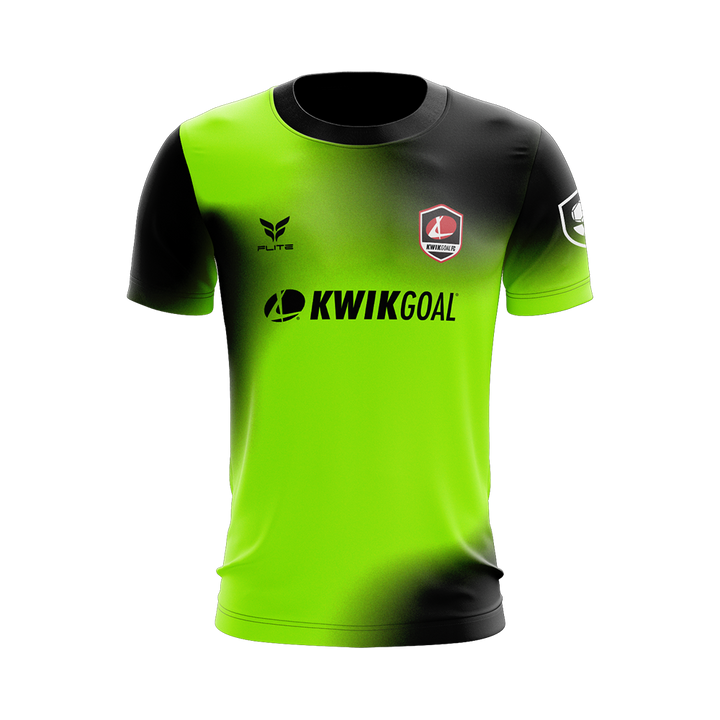 KWIK GOAL FC 2026 TST MENS GK JERSEY SS (NEON GREEN)