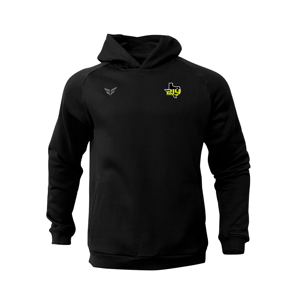 214 LAX COTTON-BLEND HOODIE (BLACK)