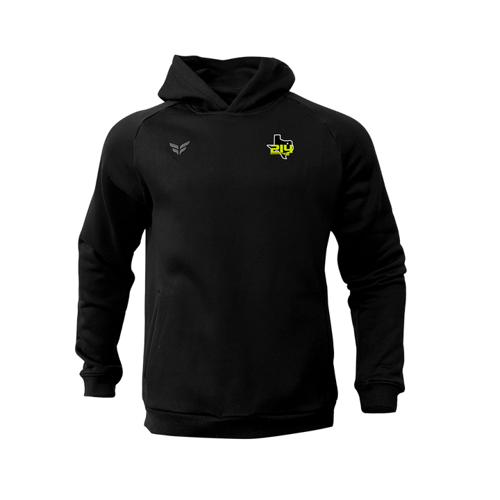 214 LAX COTTON-BLEND HOODIE (BLACK)