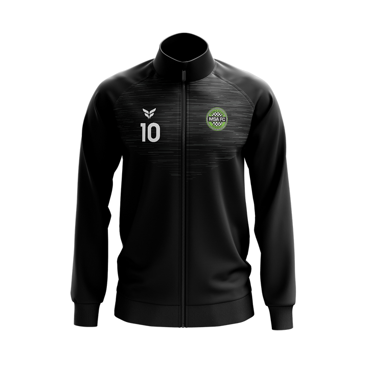 MSA FC WARM-UP JACKET WITH PLAYER NUMBER (BLACK)