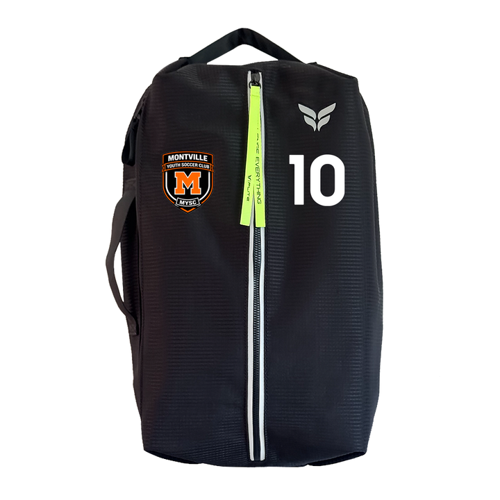 MONTVILLE YOUTH SC GAME DAY BAG WITH PLAYER NUMBER (BLACK)