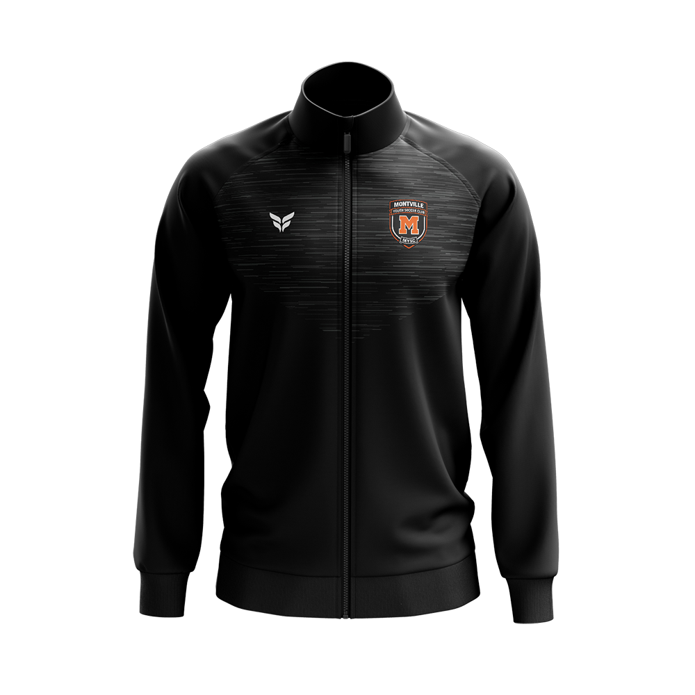 MONTVILLE YOUTH SC WARM-UP JACKET (BLACK)