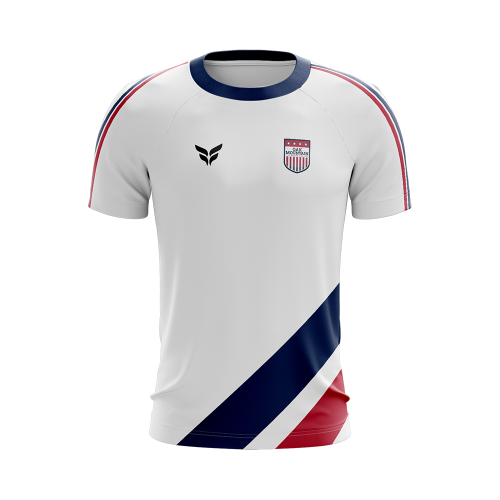 OAK MOUNTAIN SC AWAY JERSEY SS (WHITE)