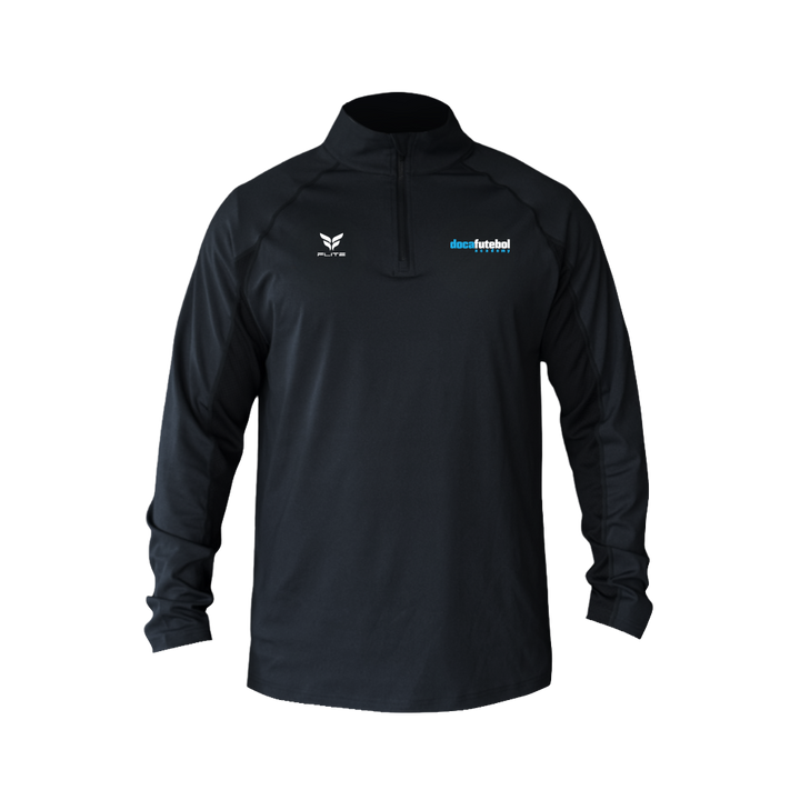 DOCA FUTEBOL STEALTH QUARTER-ZIP WITH NUMBER (BLACK)