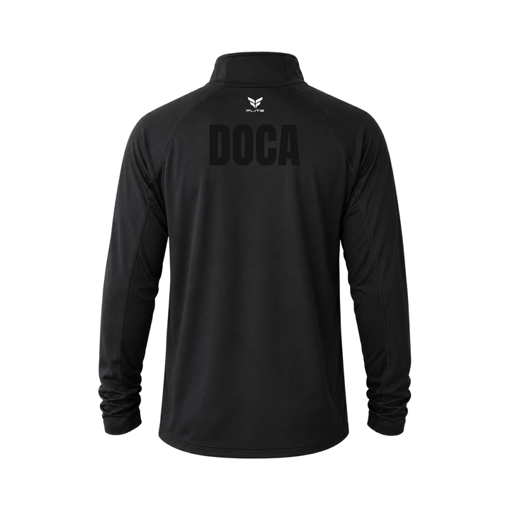DOCA FUTEBOL STEALTH QUARTER-ZIP WITH NUMBER (BLACK)