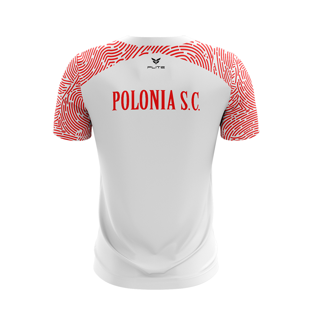POLONIA SC COACHES TOP (WHITE/RED)