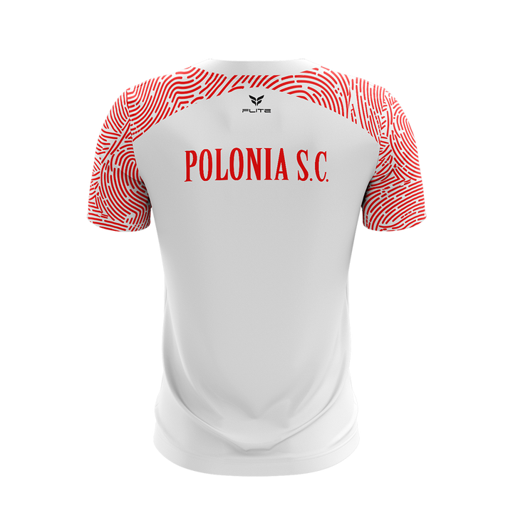 POLONIA SC COACHES TOP (WHITE/RED)