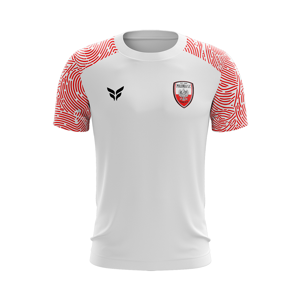 POLONIA SC COACHES TOP (WHITE/RED)