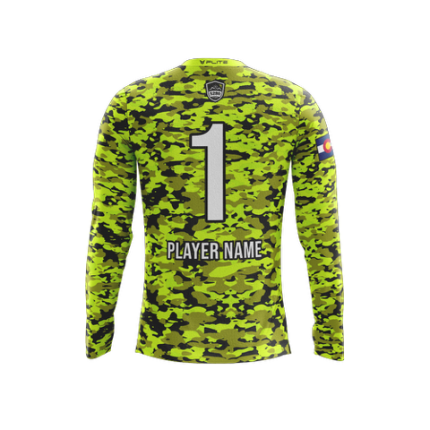 5280 FUTSAL GK CAMO JERSEY LS (NEON)